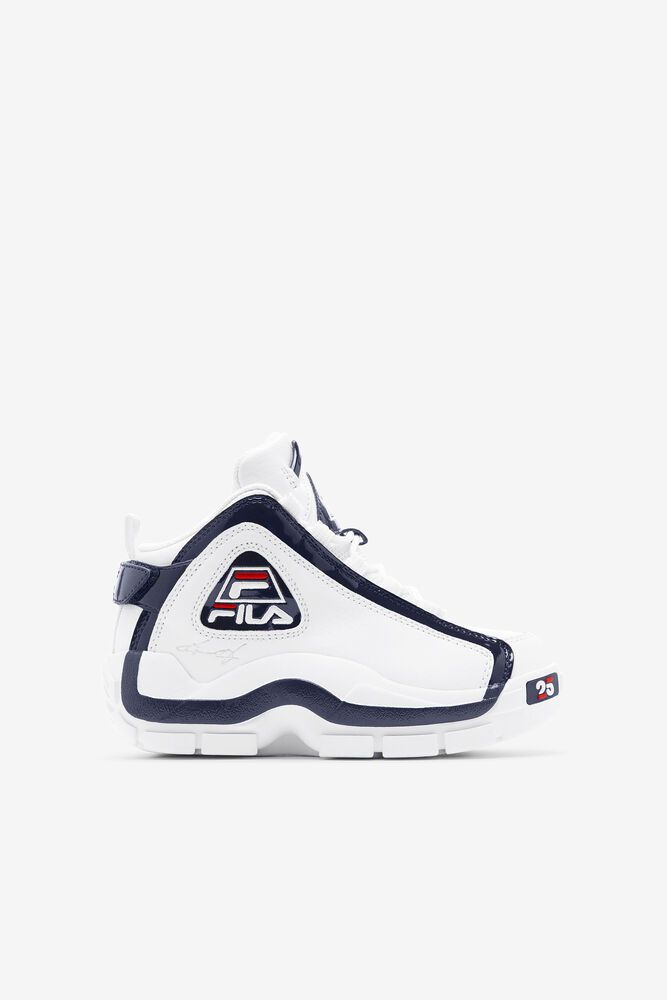 Fila Trainers Kids White Grant Hill 2 25th Anniversary Edition - Ireland 93845-LBAE